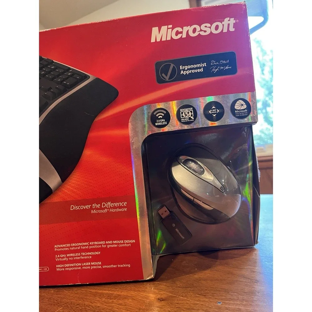 Microsoft Natural Ergonomic Desktop 7000 Wireless Keyboard & Mouse Set NEW